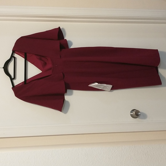 Dress the population Louisa dress dark magenta - Picture 5 of 5